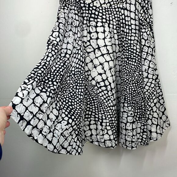 Edme & Esyllte Anthropogie Animal Print Knee Length A Line Skirt w/Lining SZ 12 - Picture 4 of 16